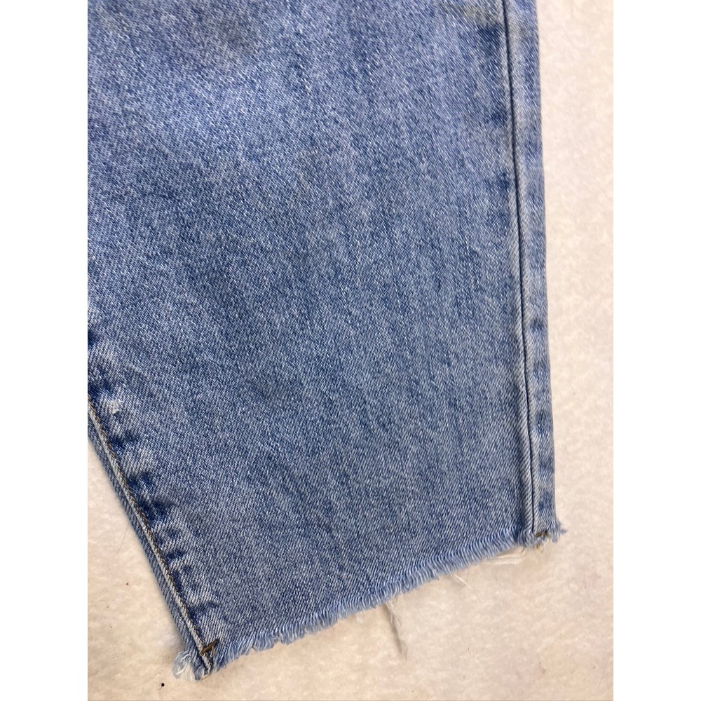 BDG‎ Slim Straight Jeans Womens 29 Blue High Rise Raw Hem 100% Cotton Denim - Picture 7 of 12